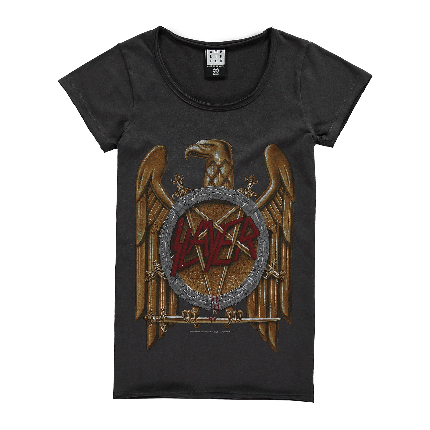 Image of Slayer Amplified charcoal Women's T-shirt